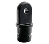 Niceminiwall Nylon Bimini Top Cover Fitting Insert Tube Eye End for 7/8" Marine Boat Canopy Accessory - Strong Lightweight Nylon Material with 64mm Height and