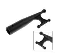Niceminiwall Nylon Boat Hook Head Replacement Top for Marine Mooring, Lasting Black Docking and Retrieving Hook Fits 1 Inch Telescopic Poles for Yacht, Fishing Boat,