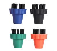 Niceminiwall Nylon Bristle Brush Set Compatible with Steam Cleaners Color Coded Cleaning Accessories for Different Surfaces, Effective Dirt Removal And Easy Identification(4 colors 4 pieces)