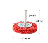 Niceminiwall Nylon Cup Brush Abrasive Wire Wheel for for Angle Grinder, 6mm Shank Rotary Tool Attachment for for Polishing, Deburring, Paint Removal, Cleaning Metal, Wood, Tile,(50mm)
