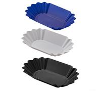 Niceminiwall Plastic Coffee Beans Sample Tray for for Cupping and Tasting, 300ml Food-Safe Coffee Cupping Plate for for Beans Display, Roasting Evaluation, Barista Training and(Blue)