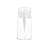 Niceminiwall Plastic Push Down Pump Dispenser Bottle 100ml 150ml 200ml for for Nail Polish Remover or Acetone with Clear Refillable Design for for Cosmetics Toiletries and Travel(150ml)