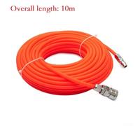 Niceminiwall Pneumatic Straight Pipe Air Compressor Hose 5x8mm PE Tube with Quick Connectors, High Pressure Erosion Resistant, 0-70°C Range, Compatible with(RED10M)