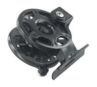 Niceminiwall Portable Mini Fly Fishing Reel for Ice, Carp, and Winter Angling - 45/55mm Spool with : Gear Ratio, Smooth Operation, Compatible with Boat, Lake, River &(55#)