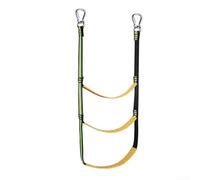 Niceminiwall Portable Nylon Boat Ladder 3/4/5 Steps Fluorescent Green Slip Resistant Marine Rope Ladder for Kayak Canoe Dinghy Motorboat Easy Storage(3Step)