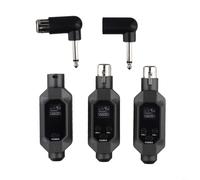 Niceminiwall Professional XLR Wireless Microphone System Converter Transmitter Receiver For Dynamic Microphone Audio Mixer 6 Hours Battery Life(1 in 2)