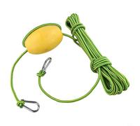 Niceminiwall PVC Buoyancy Float Set with 30ft Nylon Rope and 304 Stainless Steel Carabiners, Floating Ball Compatible with for Canoe Raft and Small Fishing Boat Mooring,(A)