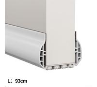 Niceminiwall PVC Door Bottom Sealing Strip 93cm Weather Stripping for Draft, Dust and Noise Insulation, Windproof Flexible Gap Seal, Proof Silent Door Draft Stopper for Home I(White)