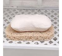 Niceminiwall PVC Soap Draining Mat Anti Slip Sponge Holder for for Bathroom and Kitchen Sink, Rectangular Soap Saver Pad with Raised Ridges for for Water Drainage, Non Skid (Navajo White)