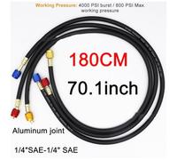 Niceminiwall R410A Charging Hose Set with 4000 PSI Burst Pressure and 800 PSI Max Working Pressure for HVAC Tools and Workshop Equipment(1.8M)