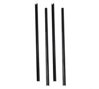 Niceminiwall Radiator Pipe Covers 4 Pack, Adjustable Plastic Sleeves for for 15mm Heating Pipes in 200mm, 300mm and 500mm Lengths, Easy to Install Without Pipe Removal, Sleek(Black-500mm)