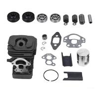 Niceminiwall Reliable Cylinder Piston Kit for Chainsaw Models 235/236/240/235e/236e/240e - 9-Piece Aluminum Alloy Replacement with Crank Bearings, Oil Seals and Gaskets