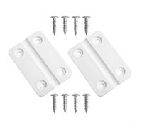 Niceminiwall Replacement Plastic Hinges Set with Stainless Steel Screws Hardware Kit for Igloo Cooler Ice Chest Box UV Resistant White 57x39x40mm