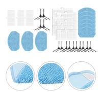 Niceminiwall Replacement Side Brush Filter and Mop Cloth Kit for Conga 999 and For X-Treme Robot Vacuum Cleaner, 3-Pack(A)