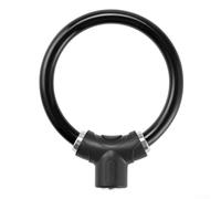 Niceminiwall Ring Lock with Heavy-Duty 11mm Steel Cable, Keyless Anti-Theft Design, Waterproof PVC Coating, Lightweight 112g, Portable Security for for Mountain and(Black Ring lock)