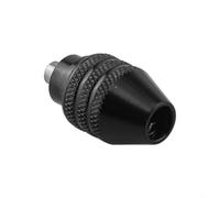 Niceminiwall Rotary Tool Drill Chuck 0.3-3.2mm Carbon Steel Quick Change Keyless Compatible with WX106 Polishing Machine for Power Tools Bit Accessories, Black(0)