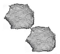 Niceminiwall Roundnet Game Replacement Volleyball Net 1x1m Training Sports Practice Net Black Nylon Mesh for Outdoor Indoor Team Competition