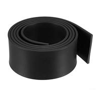 Niceminiwall Rubber Sealing Strip 1M Black, 3mm Thick Solid Rectangle EPDM, Weatherproof Seal for for Doors Windows Soundproofing Shock Absorbing Anti-Collision, Long Lasting Trim(Width 100mm)