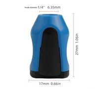 Niceminiwall Screwdriver Magnetizer for 6.35mm Shank Drill Bits with Magnetic Ring to Enhance and Demagnetize Screwdriver Tips for Electric Screw Bits in Red or(Blue)