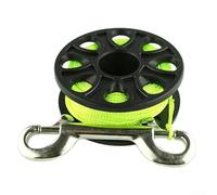 Niceminiwall Scuba Diving Reel 30m Nylon Guideline Spool with Double-Head Buckle, High-Strength Multi-Strand Line for Underwater Navigation, Diving, Wreck Exploration,(A)