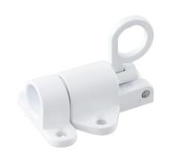 Niceminiwall Self-Closing Latch Bolt for Attic Loft Ceiling Hatch - Aluminium Alloy Door Lock Catch with Mounting Screws, White