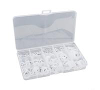 Niceminiwall Silicone O for Ring Assortment Kit 225PCS White Rubber Gasket Set Metric VMQ Sealing Rings for Car Truck Air Conditioning Heat Mechanical Plumbing Hydraulic