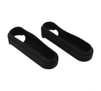 Niceminiwall Silicone Protective Cover for Google Nest Wireless Doorbell - Waterproof Case with Full Protection, Compatible with Nest Hello Video Doorbell, 2-Pack Home(black)