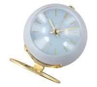 Niceminiwall Simple Desktop Alarm Clock with Silent Operation and Glow-in-the-Dark Display for Bedroom, Office or Student Use, For Nightstand or Desk, Metal(Green)