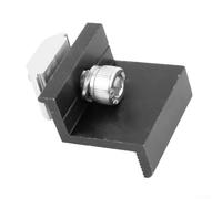 Niceminiwall Solar Panel Mounting Clamps Set, Aluminum Alloy End and Mid Clamps for for 30mm/35mm PV Modules, Black Oxidation-Resistant Brackets with Stainless Steel Screws for(10X 30mm End clamp)
