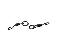 Niceminiwall Spinner Swivel for Carp Fishing, Ronnie Rig Compatible, Quick Change Terminal Tackle, Matte Black Anti-Glare Finish, Alloy Copper Construction, 10/20/50/100pcs(50pcs)