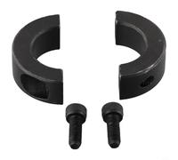 Niceminiwall Split Retaining For Ring Dual Split Clamp Collar 10mm to 40mm Industrial Standard Two-Piece Design with Black Oxide Finish for Shaft Applications(28mm)