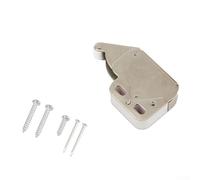 Niceminiwall Spring Loaded Mini Tip Catch Set for Caravan, Boat, RV Cupboard and Cabinet Doors, 2 Pack Metal Latch Locks with Nylon Roller and Keeper, Push to Close and