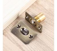 Niceminiwall Stainless Steel and Copper Cabinet Door Ball Catch Latch - Adjustable Spring Invisible Beads Lock for for Wooden Closet, Cupboard or Furniture Doors, Screw Mount(Green Bronze)