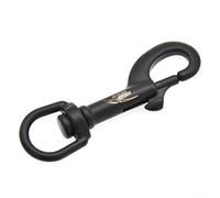 Niceminiwall Stainless Steel Bolt Snap, 75Mm Single Ended Clip Hook Designed For Divers' Convenience And Safety, Diving Bolt Snap Buckle Single Ended Clip Hook(Black)
