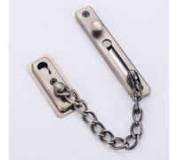 Niceminiwall Stainless Steel Door Security Chain Lock No Drilling Latch Bolt Restrictor Guard with Hardened Welded Chain for for Home Entry Safety and Visitor Identification in(Green Bronze)
