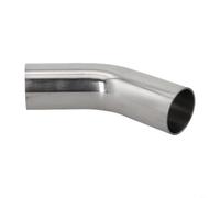 Niceminiwall Stainless Steel Elbow Pipe With 45 Degree Bend For Exhaust,Polished Finish Exhaust Fitting,Automotive Exhaust Adapter,19Mm To 51Mm Pipe Choices(38 mm)
