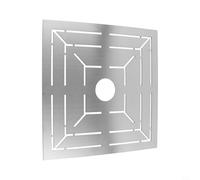 Niceminiwall Stainless Steel Flower-Shaped Floor Drain Ruler 20x20cm/30x30cm Multifunction Tile Measurement and Layout Locator Tool for for Home Improvement and Construction(30 * 30cm)