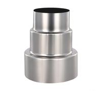 Niceminiwall Stainless Steel Flue Liner Reducer Tubing Connector Chimney Adaptor Stove Pipe,For Heating Air Conditioning Venting Masonry Chimneys Relining(Ø90mm/Ø70mm)