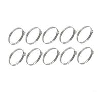 Niceminiwall Stainless Steel for CV Joint Boot Clamp Kit for Driveshafts, 10pcs Usual Axle Joint Crimp Clamps, 6.94mm Width 0.58mm Thickness, Lasting Replacement Clamps for