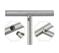 Niceminiwall Stainless Steel Removable Lathe Tool Rest Holder 16mm Shank Diameter for Woodworking and Metalworking Turning Machines