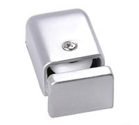 Niceminiwall Stainless Steel Sliding Glass Door Positioner with Adjustable Lower Guide Pulley and Anti-Sway Swing Stop for for Stable Straight Slot Doors, Easy No-Tool(C)