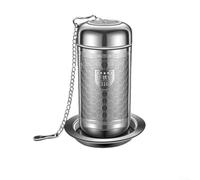 Niceminiwall Stainless Steel Tea Infuser with Extra Fine Mesh Tea Strainer Ball for for Loose Tea, Reusable 316 Steel Steeper with Lid and Extended Chain for for Teapots,(M)