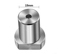Niceminiwall Stainless Steel Workbench Peg Brake Stops Clamp 19/20mm Limit Block Bench Dog Stop for Routing Cutting Sanding Fits Bench Hole Non Slip Secure Hold in(19mm)