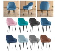 Niceminiwall Stretch Velvet Chair Cover for Dining Room, High Armchair Slipcover with Elastic Fit, Machine Washable, Waterproof Protection, For Most Chairs, Pack(turquoise blue)