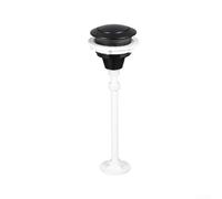 Niceminiwall Stylish 38mm Toilet Tank Flush Button, ABS Single Flush Design, Fits Standard Valves, Available in Silver, Black, Gold and Rose Gold(Dumb Black)