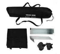 Niceminiwall Sun Canopy Awning,Waterproof 210D Polyester Sunshade,For Motorhome Van Campervan SUV, Easy 6-Minute Setup, Fire Retardant Fabric