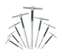 Niceminiwall T-Handle Hex Key Wrench Set 8pc Stainless Steel Metric 2-10mm with Rotating Sliding Rod Extension Bar for Furniture Assembly Motorcycle and Vehicle Repair