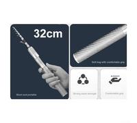 Niceminiwall Telescopic Carbon Fiber Fishing Rod - Ultralight Super Hard Portable Lure Pole for Travel, Short Collapsible Rod for Freshwater or Saltwater Angling,(1.5 UL Crank handle)