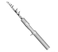 Niceminiwall Telescopic Carbon Fiber Fishing Rod - Ultralight Super Hard Portable Lure Pole for Travel, Short Collapsible Rod for Freshwater or Saltwater Angling,(1.8 UL Crank handle)