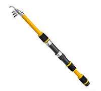 Niceminiwall Telescopic Sea Fishing Rod 1.8m Fiberglass Portable Collapsible Pen Spinner Rod for Saltwater Casting with Medium Heavy Power 6-17lb Line Weight and 1/4-5/8oz(yellow)